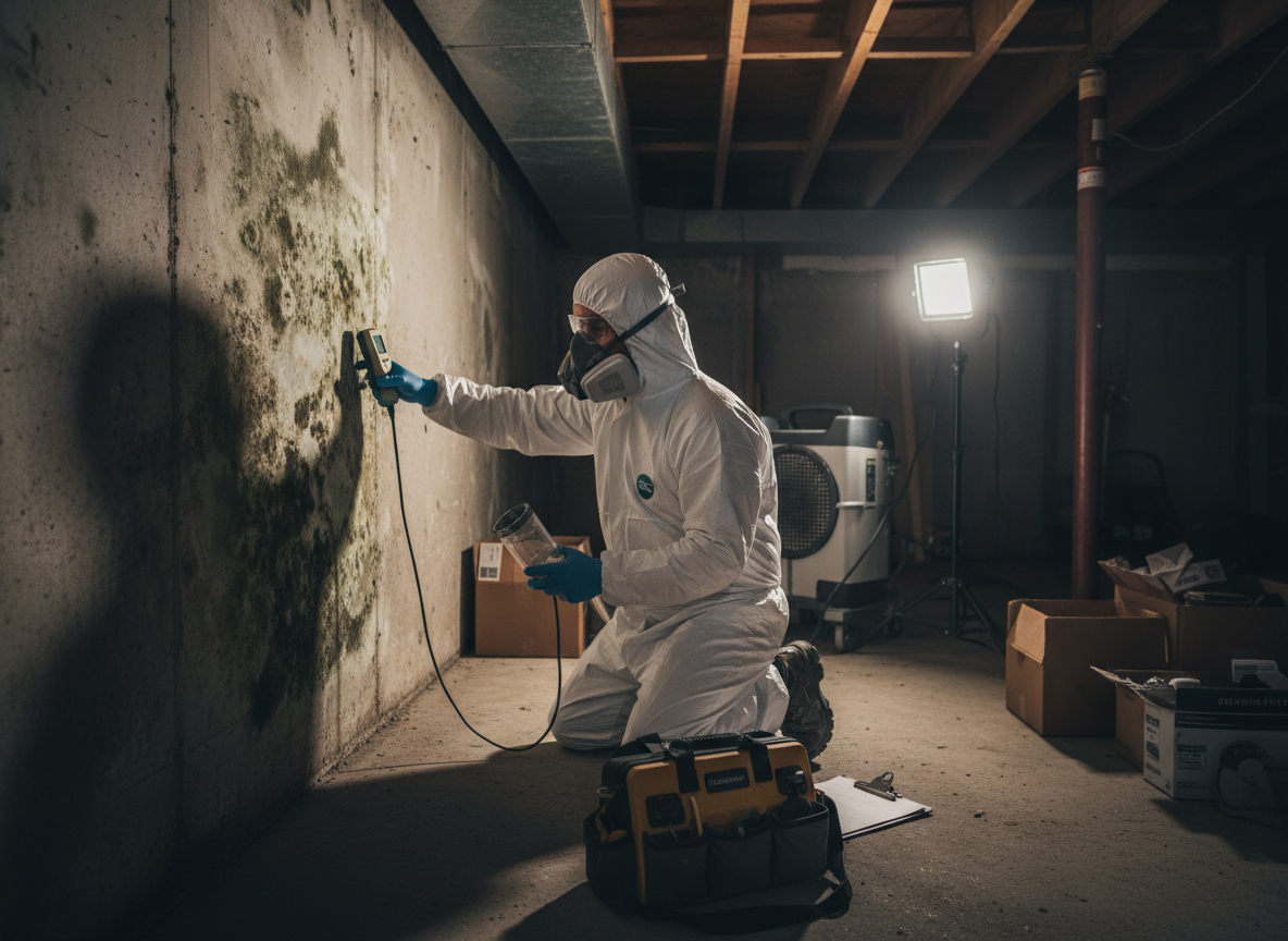 Basement mold inspection in LA JOLLA